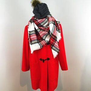 Pendleton Red Toggle Coat